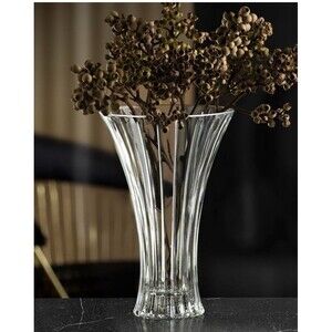 RCR Italian Crystal Glass Ultra Clear Vase Florero Luxion